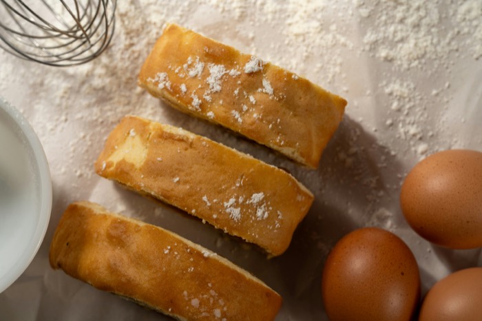 Pane artigianale realizzato con albume pastorizzato